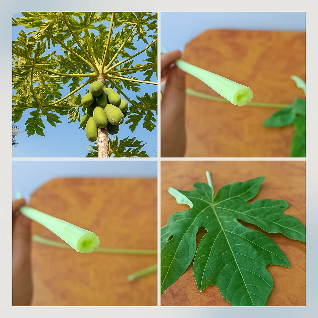 Image for Ever tried sipping tender coconut through a papaya leaf?